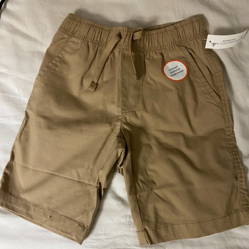 Kids Khaki Uniform Shorts
